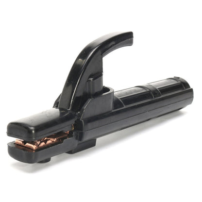 Black welding clamp electrode holder with copper contact tip