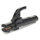 Black welding clamp electrode holder with copper electrode jaw