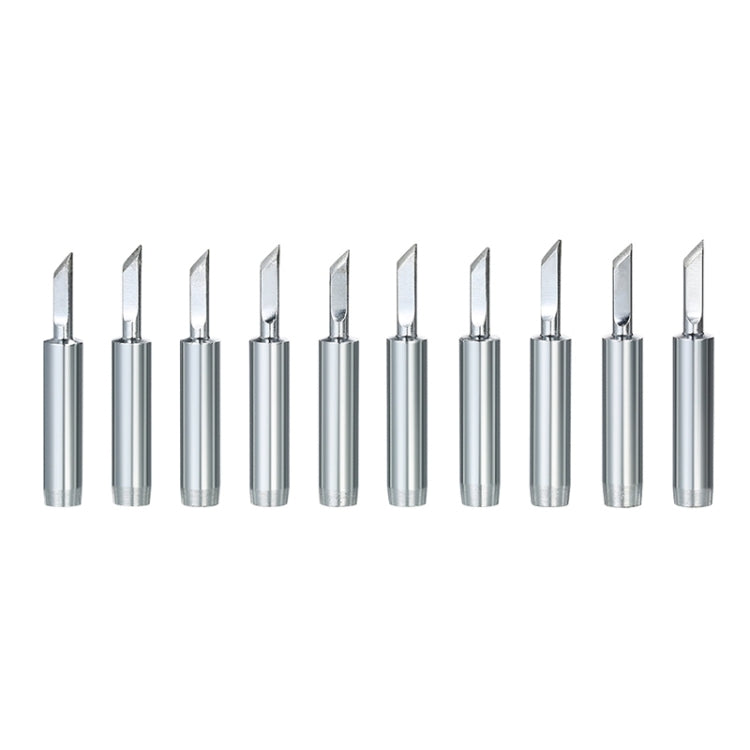 Set of 10 narrow soldering iron tips for 900M-T-SK, lead-free, metal conical ends