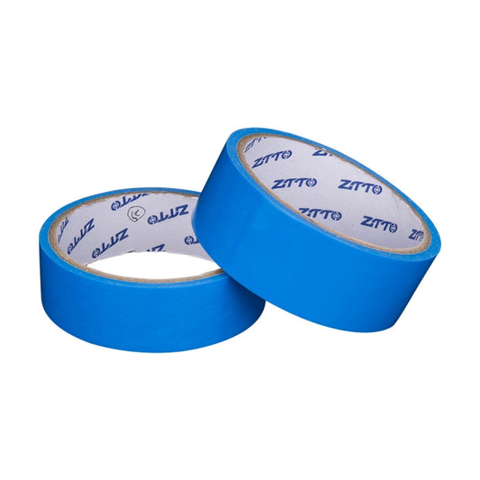 Blue bicycle tire liner tape rolls, puncture-proof protection, printed inner backing