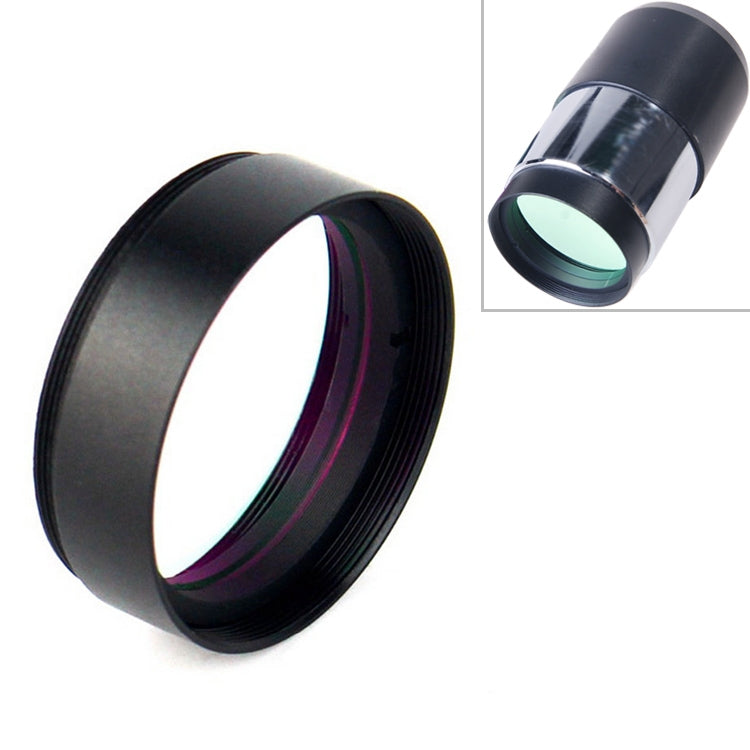 UHC telescope light pollution filter, black housing with front lens opening