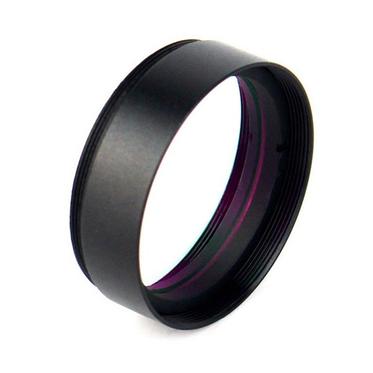 UHC light pollution filter with black threaded barrel and front lens opening