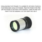 Datyson UHC light pollution filter with lens opening on black end cap