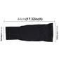 Black long knee brace sleeve with a honeycomb protective pad panel