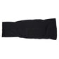 Black long knee brace sleeve with centered honeycomb protective area