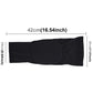Black long knee brace guard, honeycomb-style padded panel design.