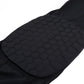 Close-up of black honeycomb-style padded knee guard panel.