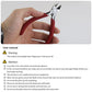 Diagonal cutting pliers in hand with red handles and pointed cutting jaws