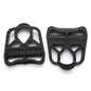Black KEO-style bike pedal pair, side view of locking platforms