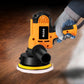 Hilda car polisher sander with foam pad buffing a car panel