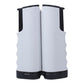 Retractable table tennis net rack with two white net rollers and black side supports