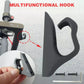 Black U-shaped front hawk hook holder with mounting bracket and screws