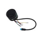 Electric scooter dashboard sensor cap with attached cables and multi-color wire leads