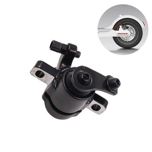 Black disc brake caliper and lever for scooter wheel brake assembly