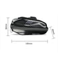 Compact black carbon-texture zip handlebar phone pouch with mounting strap