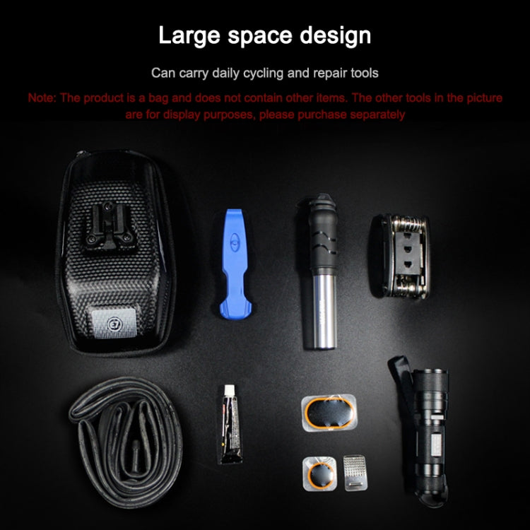 Bike handlebar pouch set with two carbon-texture bags and small included accessories
