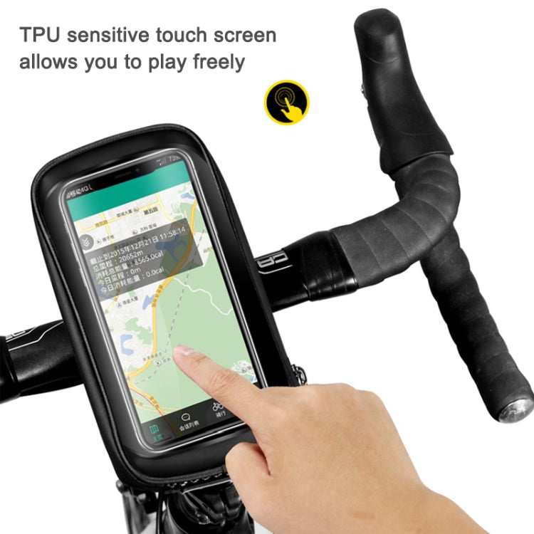 WILD MAN E1 front bike phone bag with TPU touch screen window for navigation use