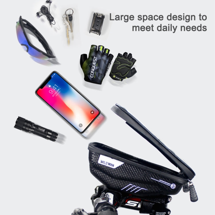 WILD MAN E1 front bike phone bag with spacious interior for daily accessories