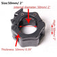 Black plastic barbell lock collar, thickness design close-up