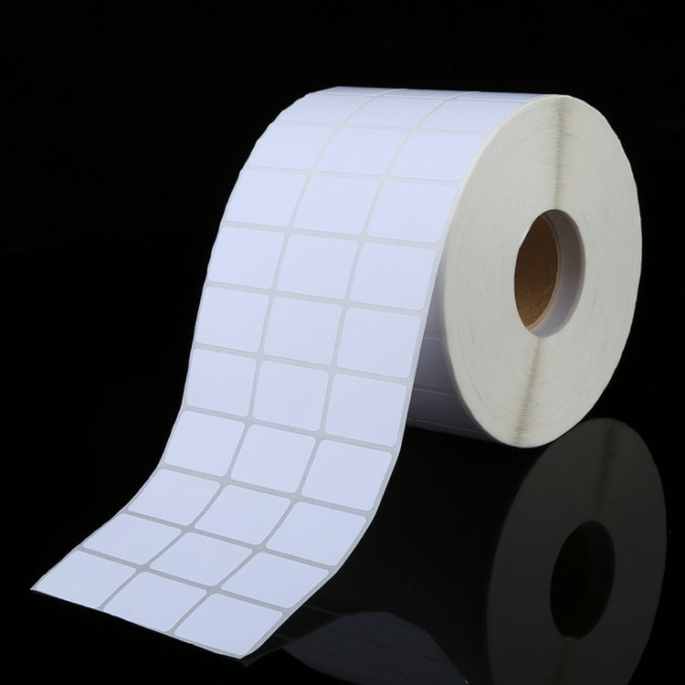 White label sticker roll, 20x30 mm sheets with square grid layout