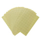Transparent round adhesive sealing stickers, pale yellow stack, 20mm diameter