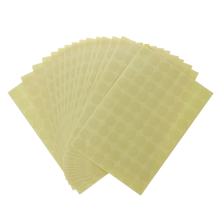 Group of translucent round self-adhesive sealing stickers, 25mm diameter