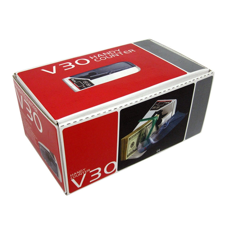 Retail box for V30 Handy Counter portable paper money counter with built-in display window