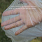 Clear PE plastic bag showing thick 2.8C material, holding a large bundled item