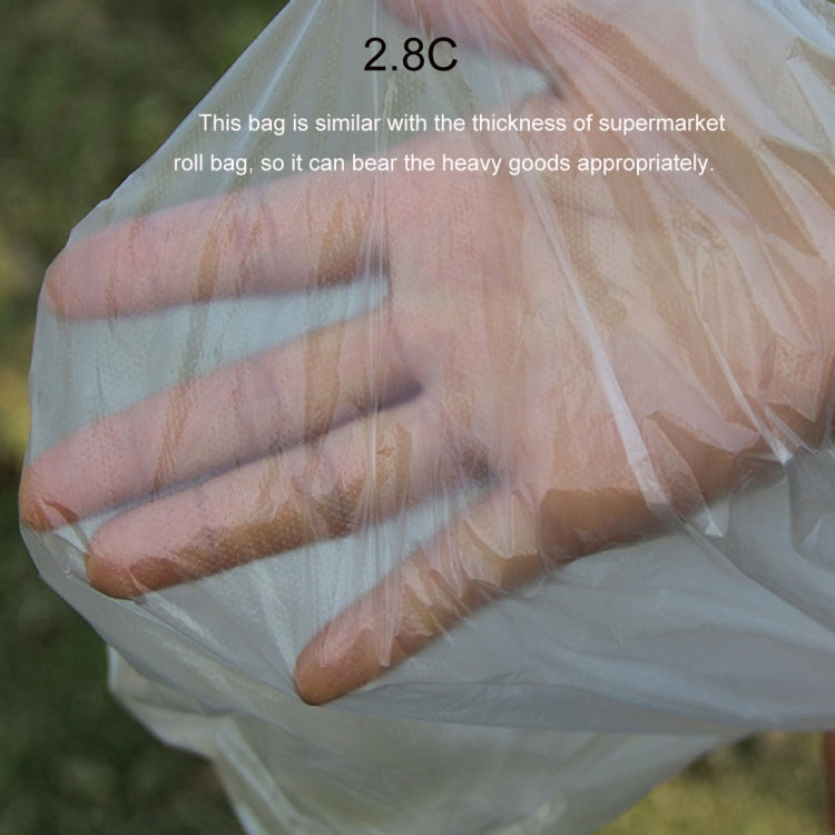 Clear plastic PE packaging bag with thick 2.8C material, protecting contents