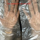 Close-up of clear plastic PE bags showing 1.6C and 2.8C thickness comparison