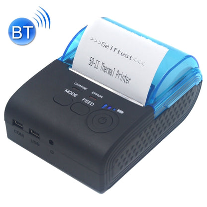 Bluetooth receipt thermal printer with open paper roll and front control buttons
