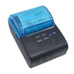 Bluetooth receipt thermal printer with blue paper cover and charge/error indicator lights