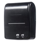 Black portable receipt matrix printer rear view with power and feed buttons