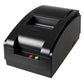 Black portable receipt matrix printer angled view with lid and control lights