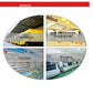Thermal label printer application collage with warehouse, shopping mall, pharmacy, and workshop scenes