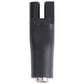 Black DC shaver interface adapter plug with forked slot and round metal connector