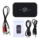 Black Bluetooth audio adapter kit with cables and power/AV connection cords
