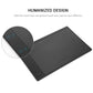 Graphic drawing tablet with stylus, front corner with four touch keys on dark panel