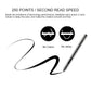 Graphic drawing tablet with stylus pen, pen tip near the tablet writing area