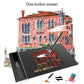 Black electronic graphic tablet with stylus and one-button eraser tip