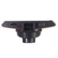 Black car DVR mount bracket with port area and connector slot