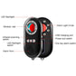 Black vibration alarm remote with back buttons, USB charging port, and horn speaker holes