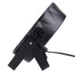 Black LED par light fixture with mounting yoke and side control knob