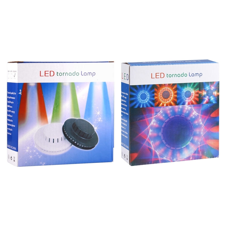 LED tornado lamp retail box with colorful beam graphics