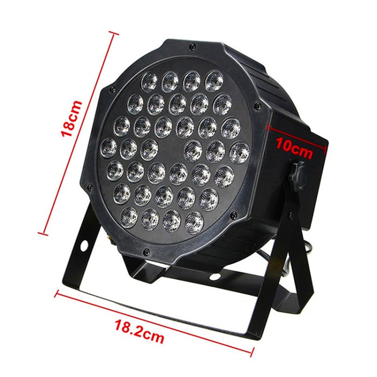 Black LED PAR stage light with mounting bracket and round lens array