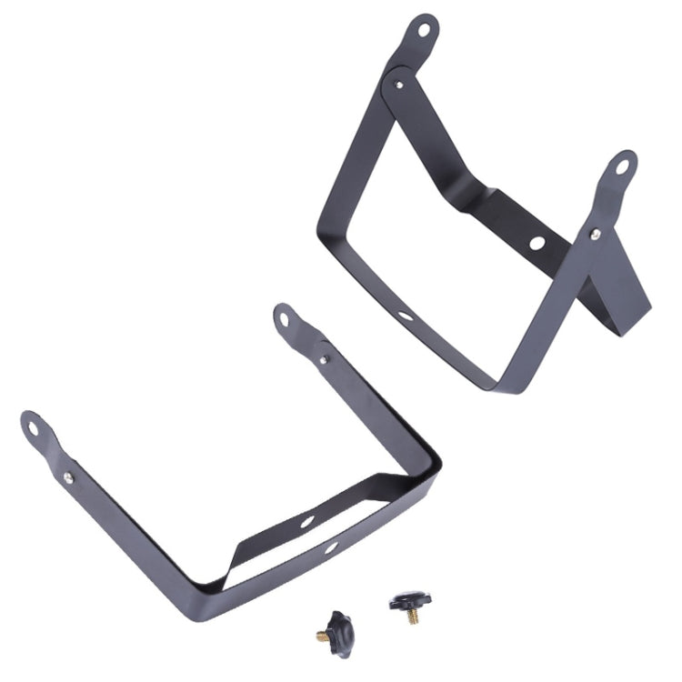 Black LED PAR light mounting brackets and hardware, accessory view