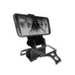 Mobile phone clamp holder with phone attached on controller-style mount