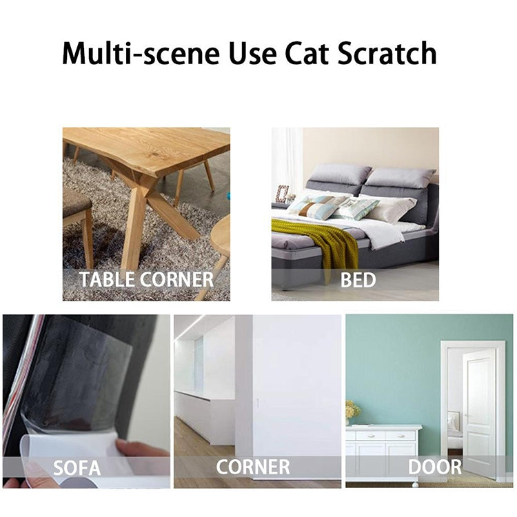 PVC cat scratch protection stickers, pack of 2 for sofa and furniture corners