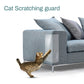 Clear PVC sofa anti-scratch sticker square panel, mounted on armrest, cat paw
