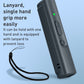 Black N11 ultrasonic dog repeller with lanyard loop, side buttons and green status light
